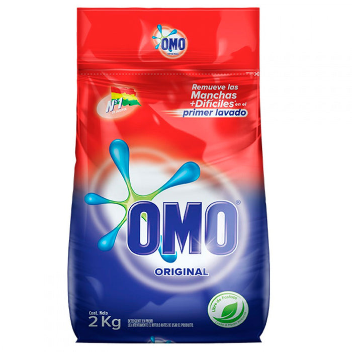 Omo Detergente Original X 2Kg