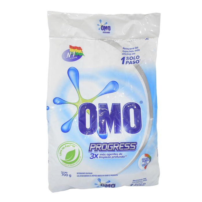 Omo Detergente En Polvo Progress X 700G