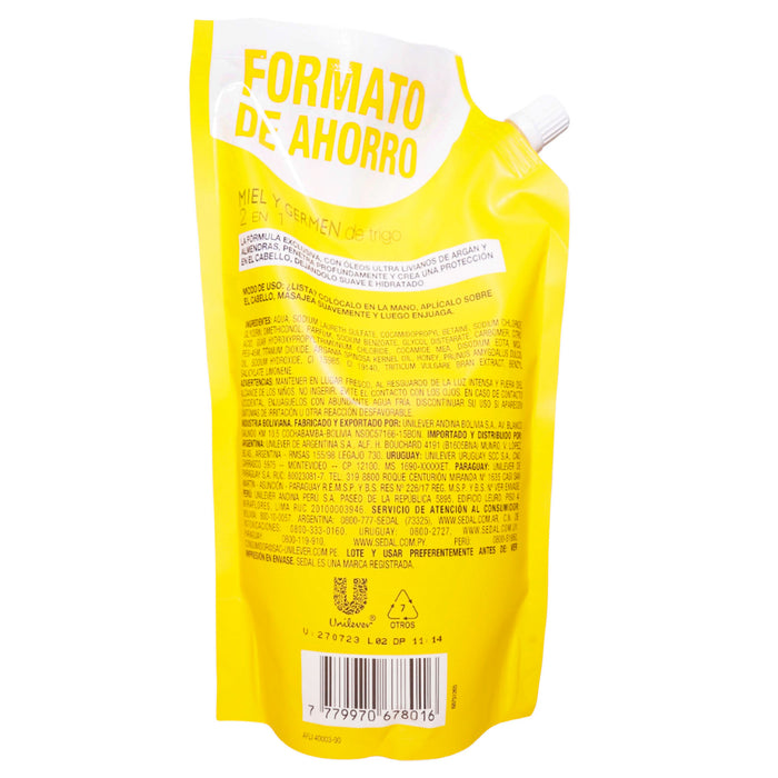 Shampoo Sedal Miel Y Germen De Trigo Doypack X 850Ml