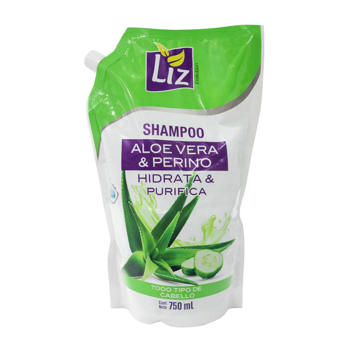 Liz Shampoo Doypack Aloe Vera Y Pepino X 750Ml