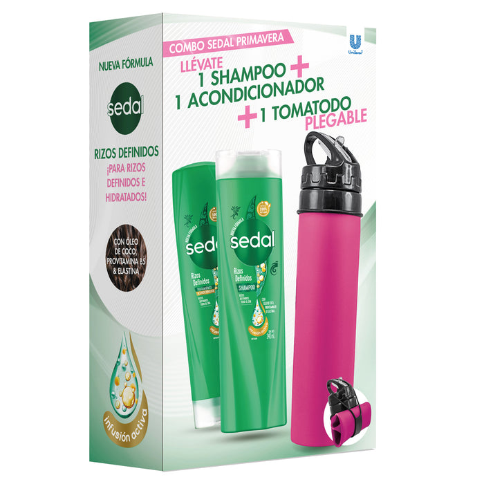 Pack Sedal Shampoo Acondicionador Rizos Definidos 340Ml Tomatodo