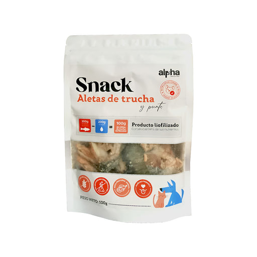 Snack Liofilizado Aletas De Trucha X 100G