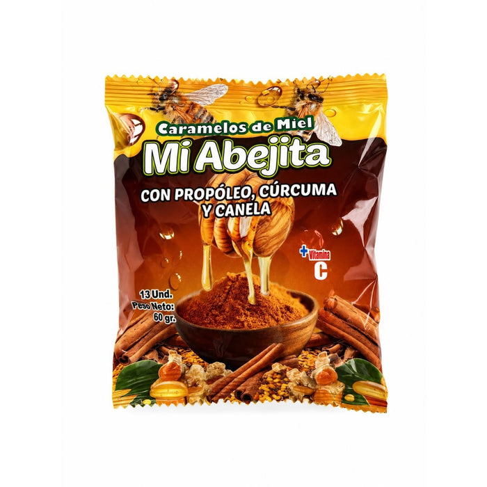 Caramelos Mi Abejita Propóleo-Cúrcuma-Canela Bolsa X 13 Unidades