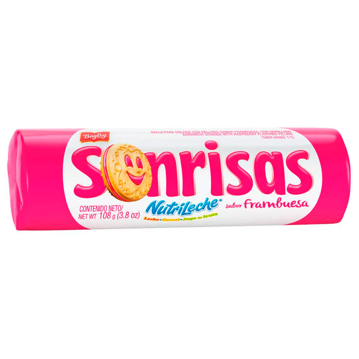 Bagley Galleta Sonrisas Sabor Frambuesa X 108G