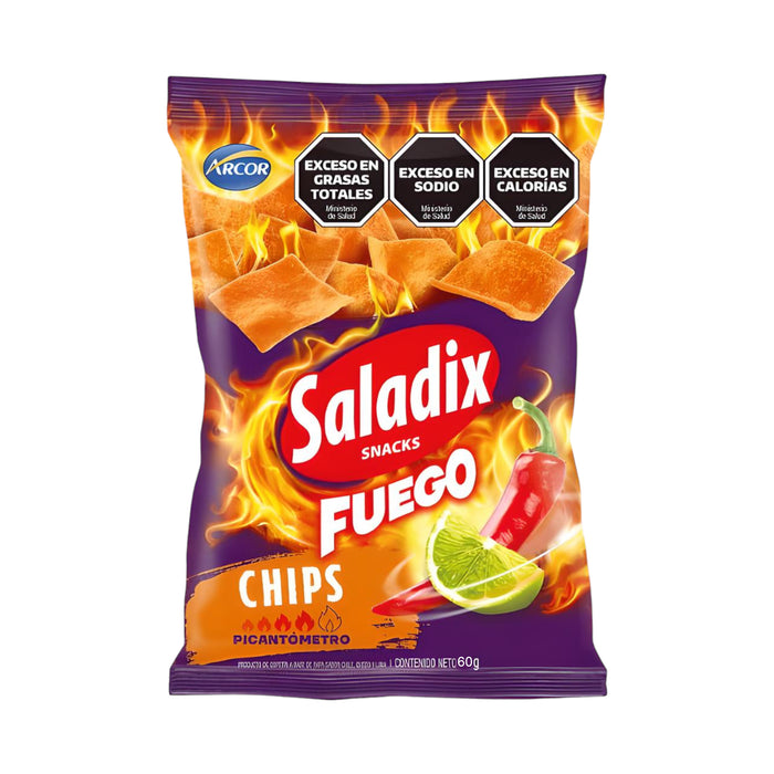 Snacks Saladix Chips Sabor Picante X 60G