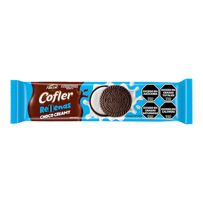 Galletas Arcor Cofler Rellenas Choco Creamy X 85G