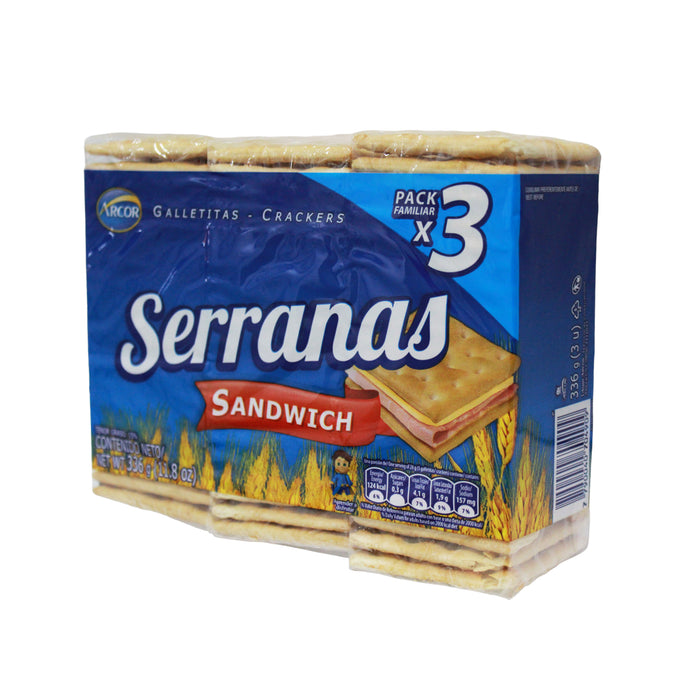 Serranas Sandwich Pack Galleta 3X112g
