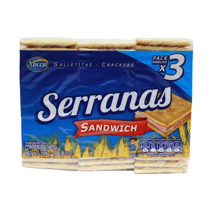 Serranas Sandwich Pack Galleta 3X112g