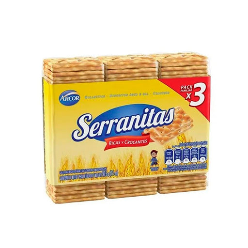Pack Serranitas Galletas De Agua X 105G