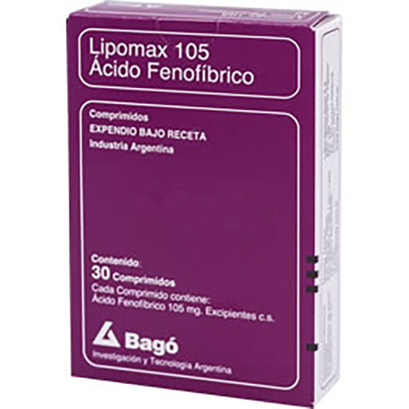 Lipomax 105Mg Acido Fenofibrico X Tableta