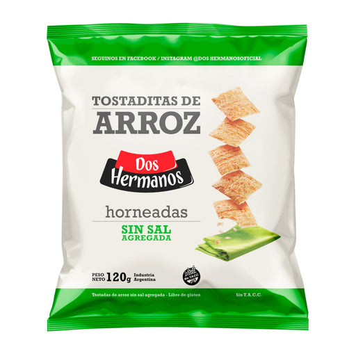 Dos Hermanos Tostadas De Arroz X 120Gr S/Sal