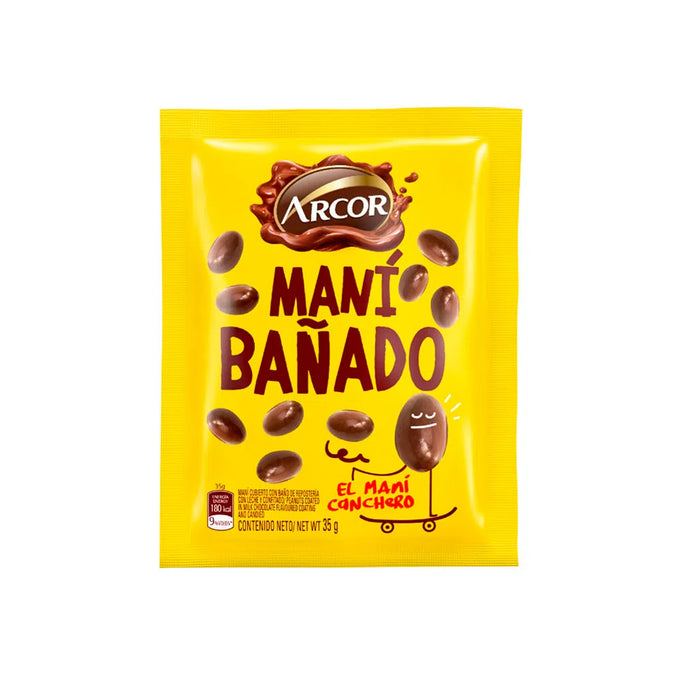 Arcor Mani Bañado Con Chocolate X 35G