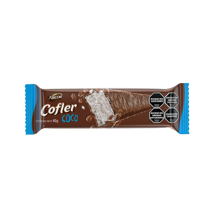 Barra Rellena De Coco Cofler Con Leche X 40G