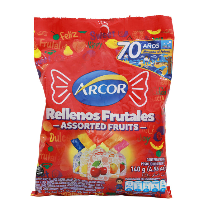 Arcor Caramelos Frutales Rellenos X 140G
