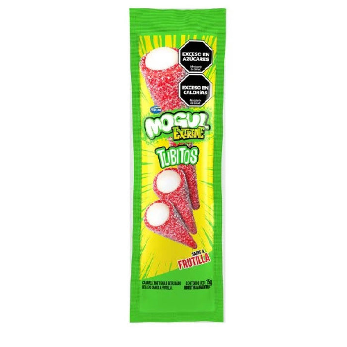 Gomitas Mogul Extreme Tubitos Frutilla X 15G