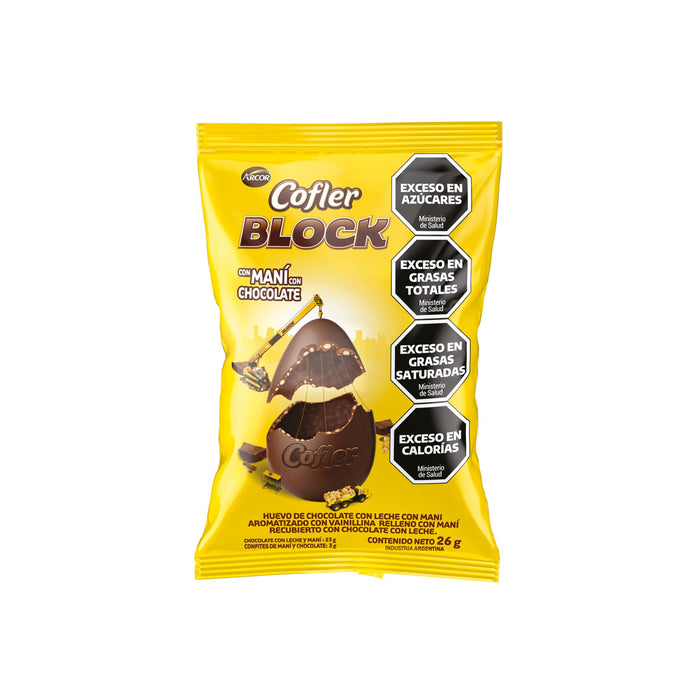 Cofler Block Huevo De Chocolate X 26Gr