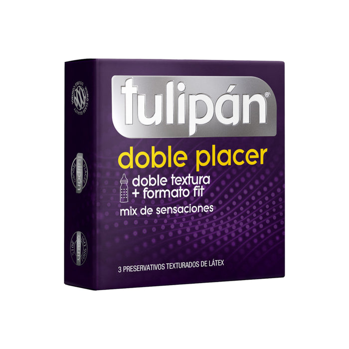 Preservativo Tulipan Doble Placer X 3 Unidades