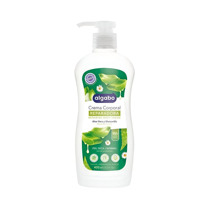 Crema Corporal Algabo Reparadora Aloe / Manzanilla X 400Ml