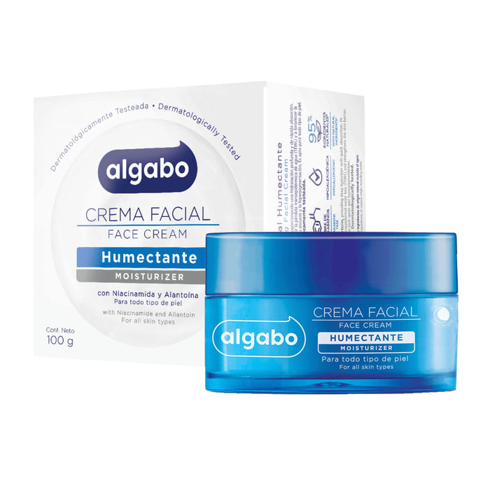 Crema Facial Algabo Humectante Dia /Noche X 100Gr