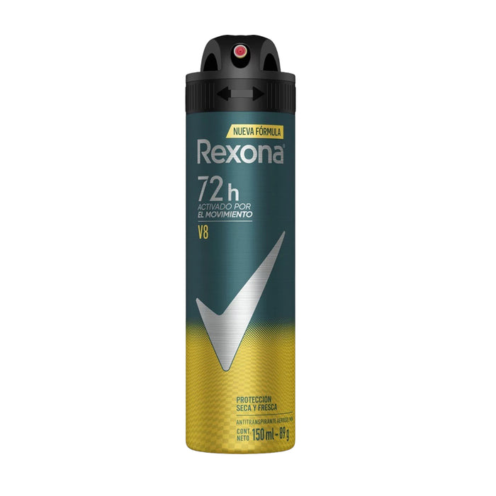 Antitranspirante Rexona Aerosol 72 Horas V8 X 150Ml