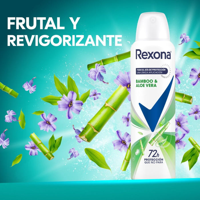 Spray Antitranspirante Rexona Women Bamboo Y Aloe Vera X 150 Ml