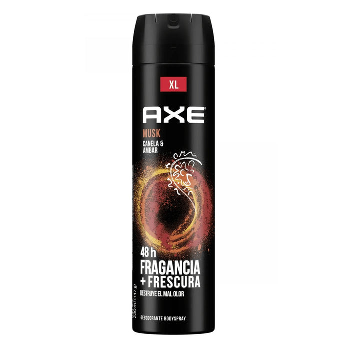 Desodorante Axe Body Spray Xl Musk Canela Y Ambar X 230Ml