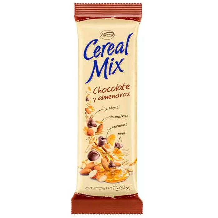Cereal Mix Chocolate Y Almendras Barra X 23Gr