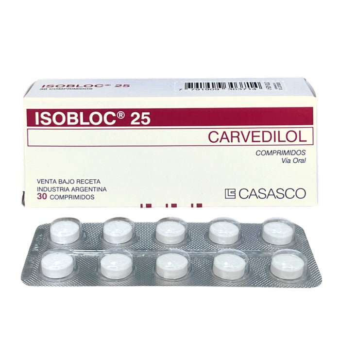 Isobloc Carvedilol 25Mg X Comprimido