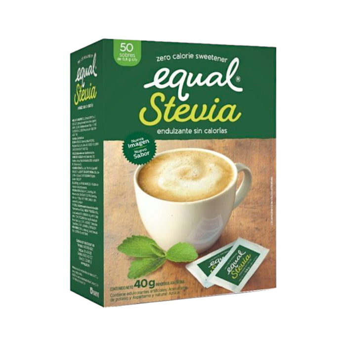 Endulzante Equal Stevia Sobres Verde X 50 Sobres