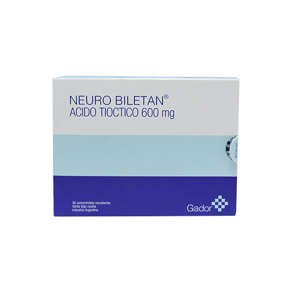 Neuro Biletan 600Mg Acido Tioctico X Tableta