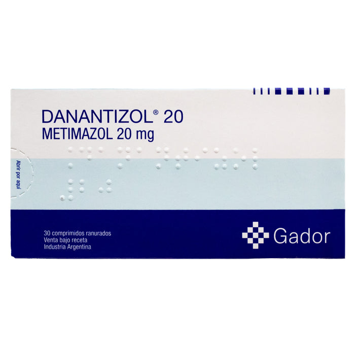 Danantizol 20Mg Metimazol X Tableta