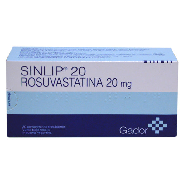 Sinlip 20Mg Rosuvastatina X Tableta