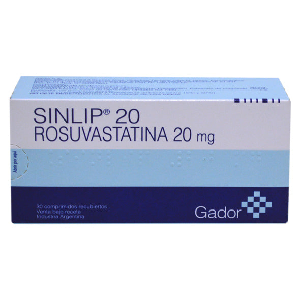 Sinlip Sinlip 20Mg Rosuvastatina X Tableta— Farmacorp