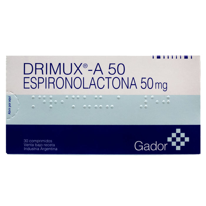 Drimux-A 50Mg Espironolactona X Tableta