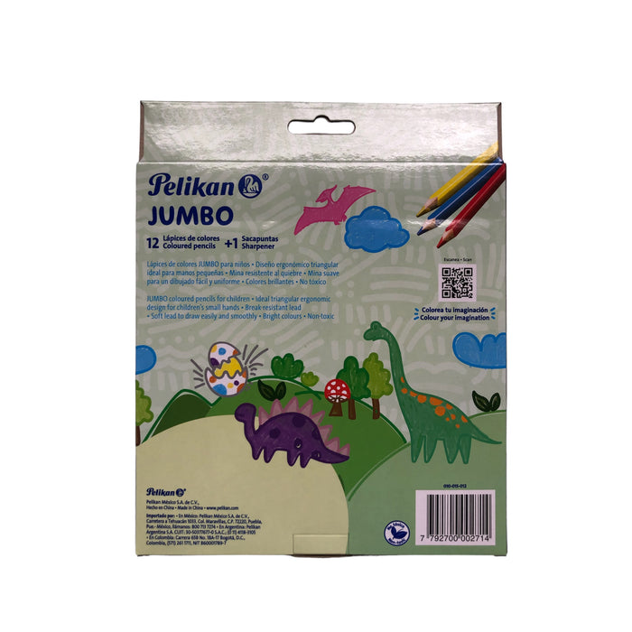 Lapices De Colores Pelikan Jumbo X 12 Unidades
