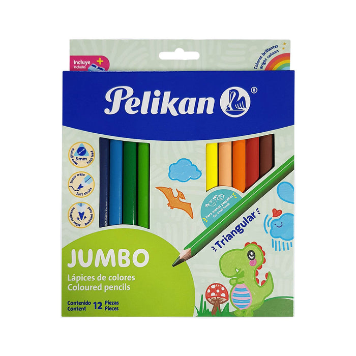 Lapices De Colores Pelikan Jumbo X 12 Unidades