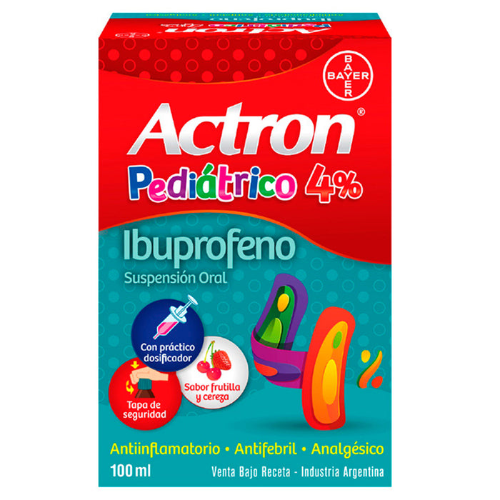 Actron Pediatrico Ibuprofeno 200Mg Suspencion X 100Ml