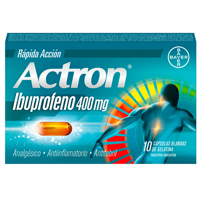 Actron Ibuprofeno 400Mg X Capsula Blanda