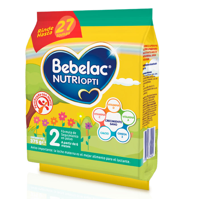 Bebelac Nutriopti 2 Bolsa Formula Lactea X 375G