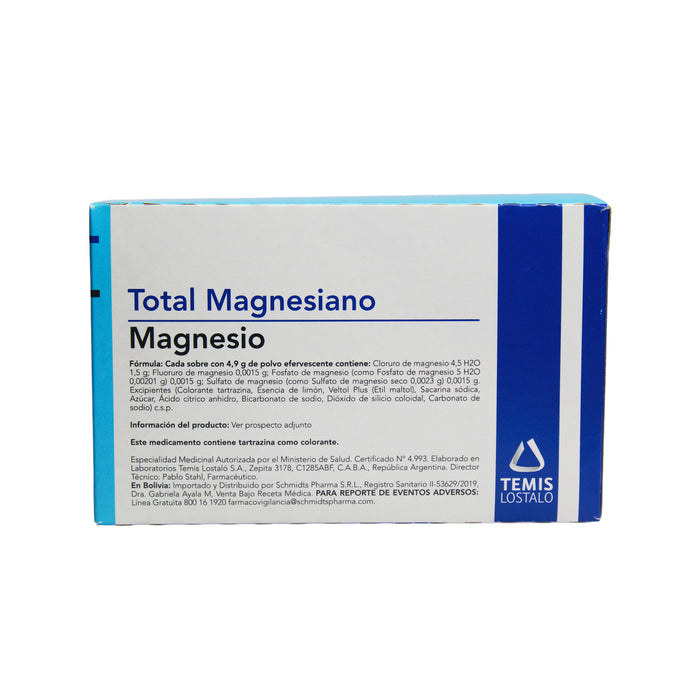 Total Magnesiano X 30 Sobres 4.9G Eferv Magnesio