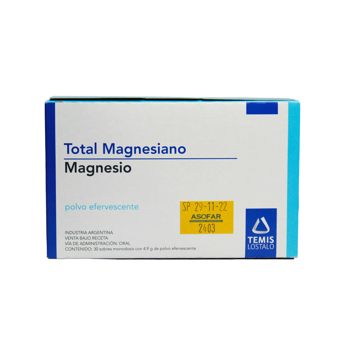 Total Magnesiano X 30 Sobres 4.9G Eferv Magnesio