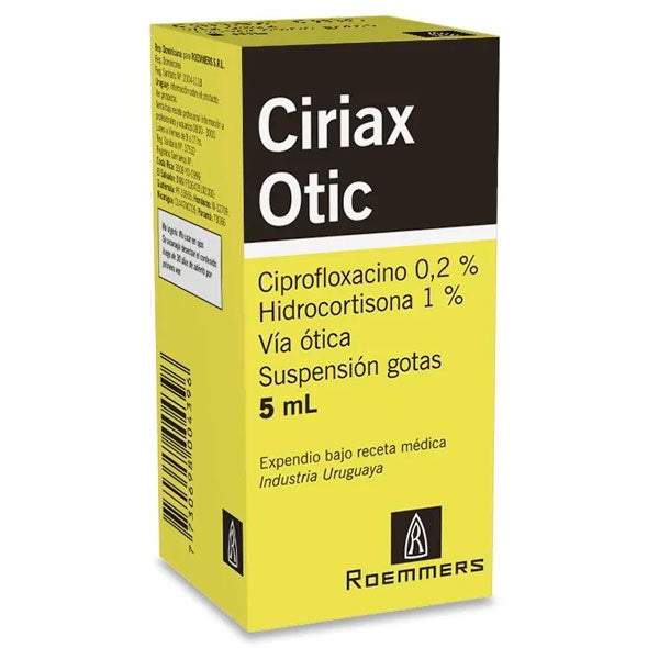 Ciriax Otic Gta Otic0 X 5Ml Ciprofloxacina Hidroco
