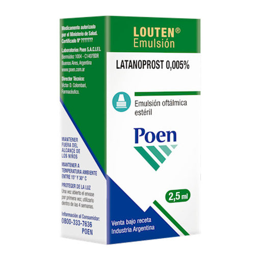 Louten 0.005% Emulsion Oftalm X 2.5Ml Latanoprost