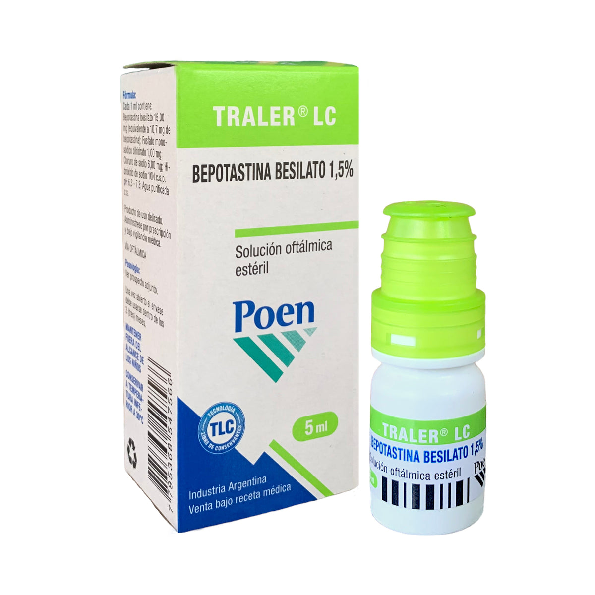 Traler Lc 1.5% Colirio Bepotastina X 5Ml— Farmacorp