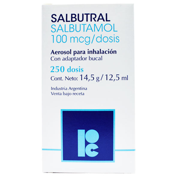 Salbutamol 100Mcg Aerosol X250 Dosis