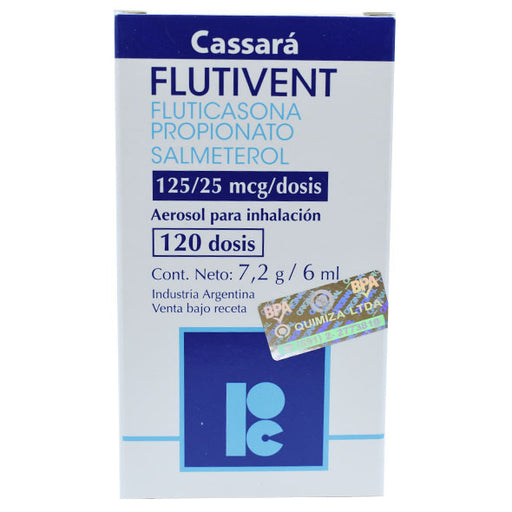 Flutivent 125 25Mcg Aero X 120 Dosis Flutic Salmet