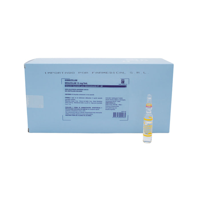 Gobbizolam 15Mg Im-Iv Midazolam (Psico) X 1 Ampolla/3Ml