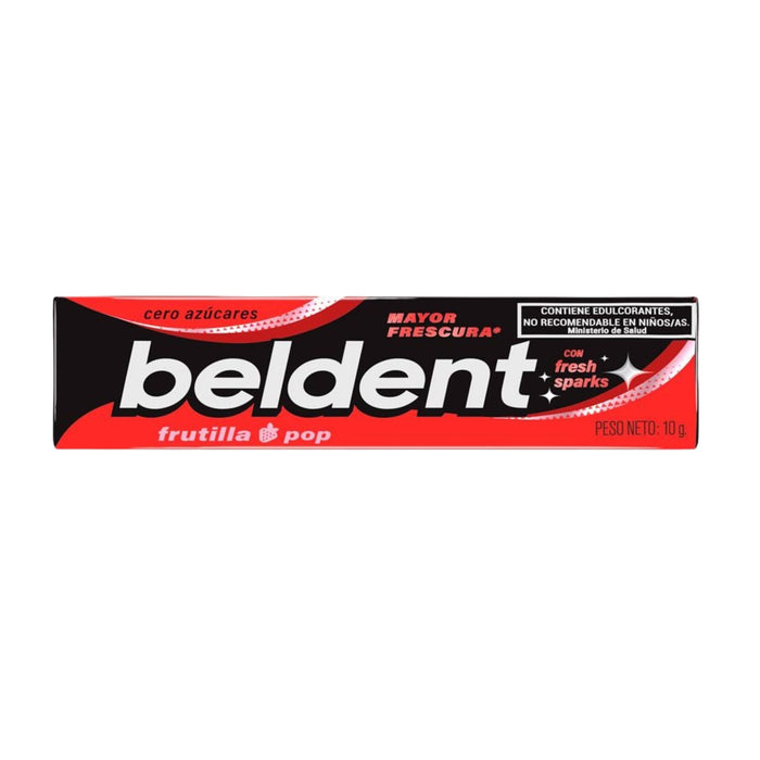 Chicle Beldent Sabor Frutilla Pop X 10G