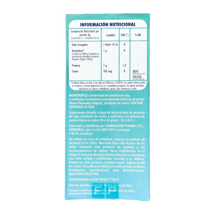 Suplemento Dietario Satial Total Neutralasa Carb Controller X 50G