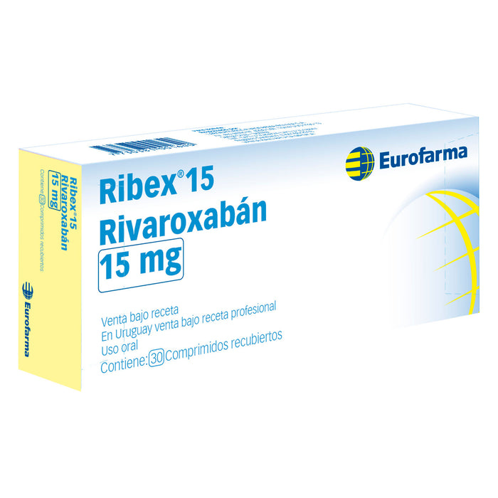 Ribex 15Mg Rivaroxaban X 30 Comprimidos